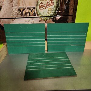 Vintage Green Music Class Chalkboards Note Line on One Side Blank on the Other